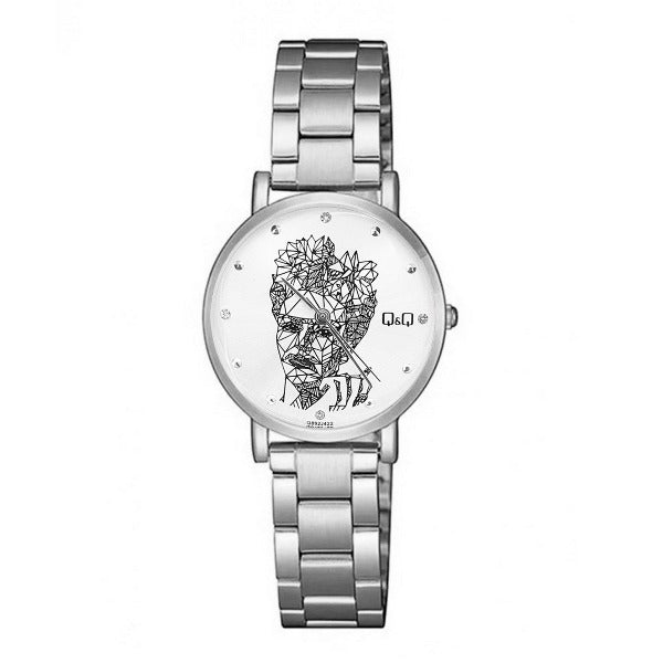 Reloj Elegante Femenino Q&Q Frida + Estuche
