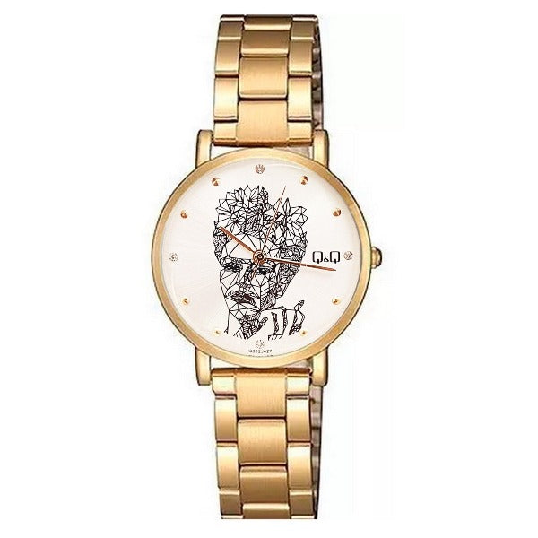Reloj Elegante Femenino Q&Q Frida + Estuche